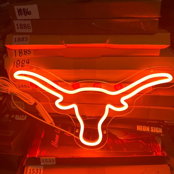 TEXAS LONGHORN NEON LED SIGN - Picture 2 of 3
